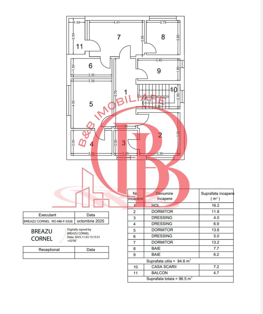 Casa complet mobilata 5 camere 3 bai curte generoasa - Schiță 38
