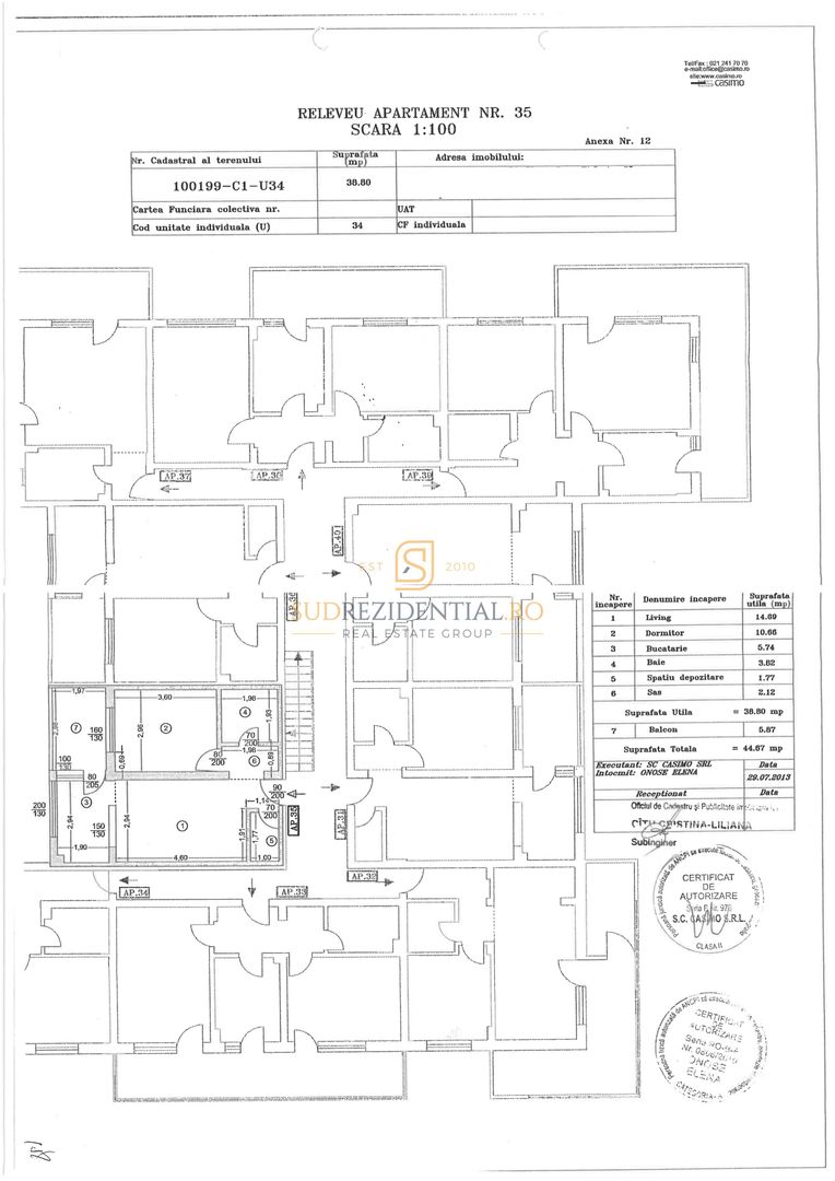2 camere pe Drumul Fermei | Pentru locuit sau investitie, acces metrou - Schiță 9