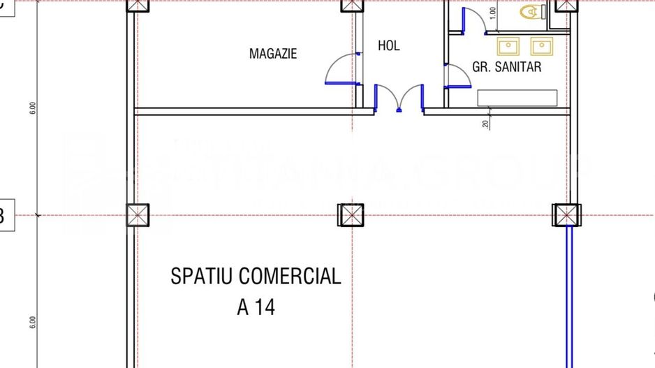 Spațiu comercial de închiriat, pretabil restaurant, 140 mp,  Str 13 Decembrie - Poză 7