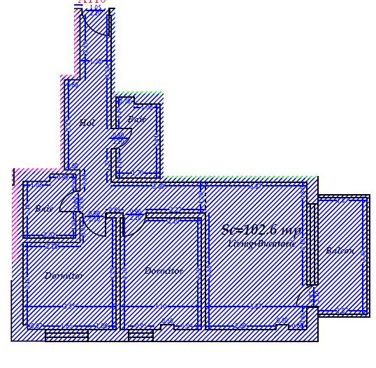 Apartament 3 camere Pipera Plaza | Comision 0% - Schiță 2