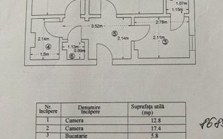 Apartament 2 camere  Dristor Ramnicu Sarat - Schiță 11