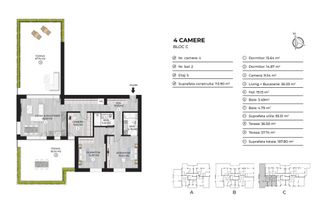 Penthouse 4 camere_188 mp_2 terase**NOU**//Lake view//Dna Ghica//Colentina - Schiță 27