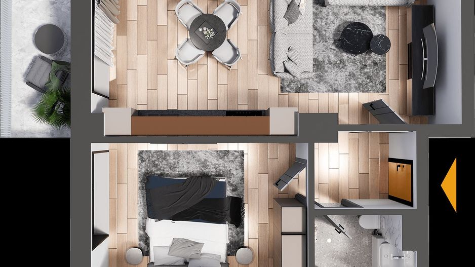Promo! Apartament NOU 2 camere 62 mp + loc de parcare Cug 126800 euro - Poză 8