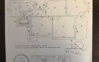 Apartament 4 camere*Vilă Dorobanți/ Curte superba/ Spațios - Schiță 34