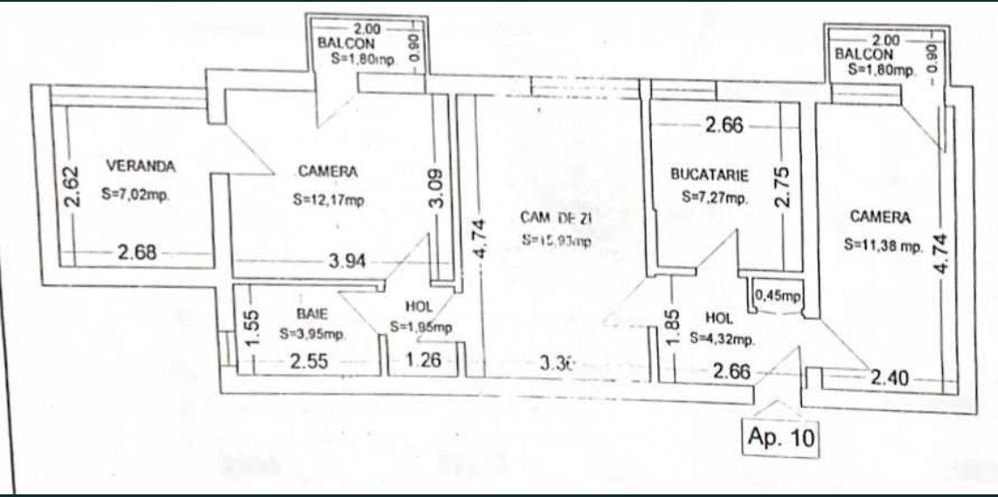 Vand ap 3 camere dressing generos - Poză 1