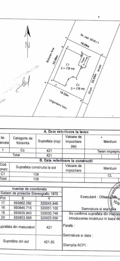 Popesti-Leordeni Vila individuala 5 camere teren 421mp - Schiță 11