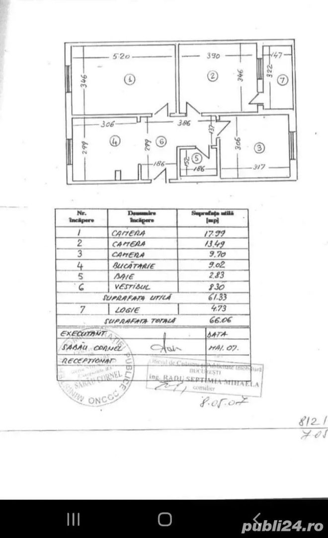 De inchiriat apartament cu 3 camere NEMOBILAT, Brancoveanu sector4 - Poză 10
