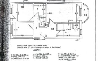 Apartament cu 3 camere, etaj 2, in renovare, zona TRAIAN; - Poză 5