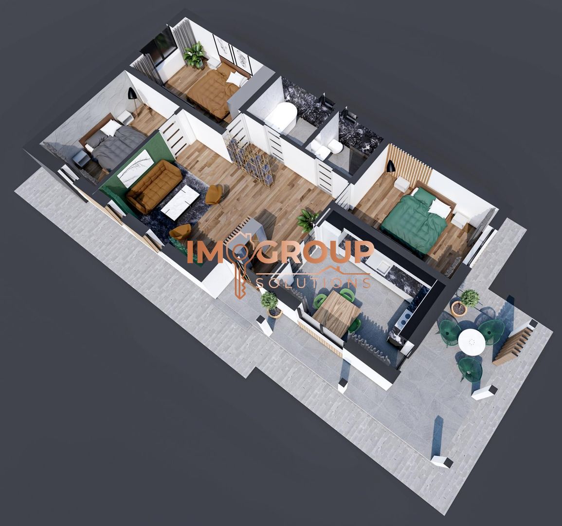 CASA INDIVIDUALA PLAN PARTER - 128 MP - VOROVESTI - Poză 9