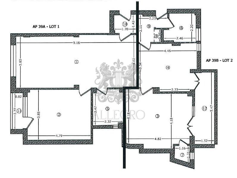 2 Apartamente Alaturate | Calea Victoriei 112 | Radisson | - Schiță 15