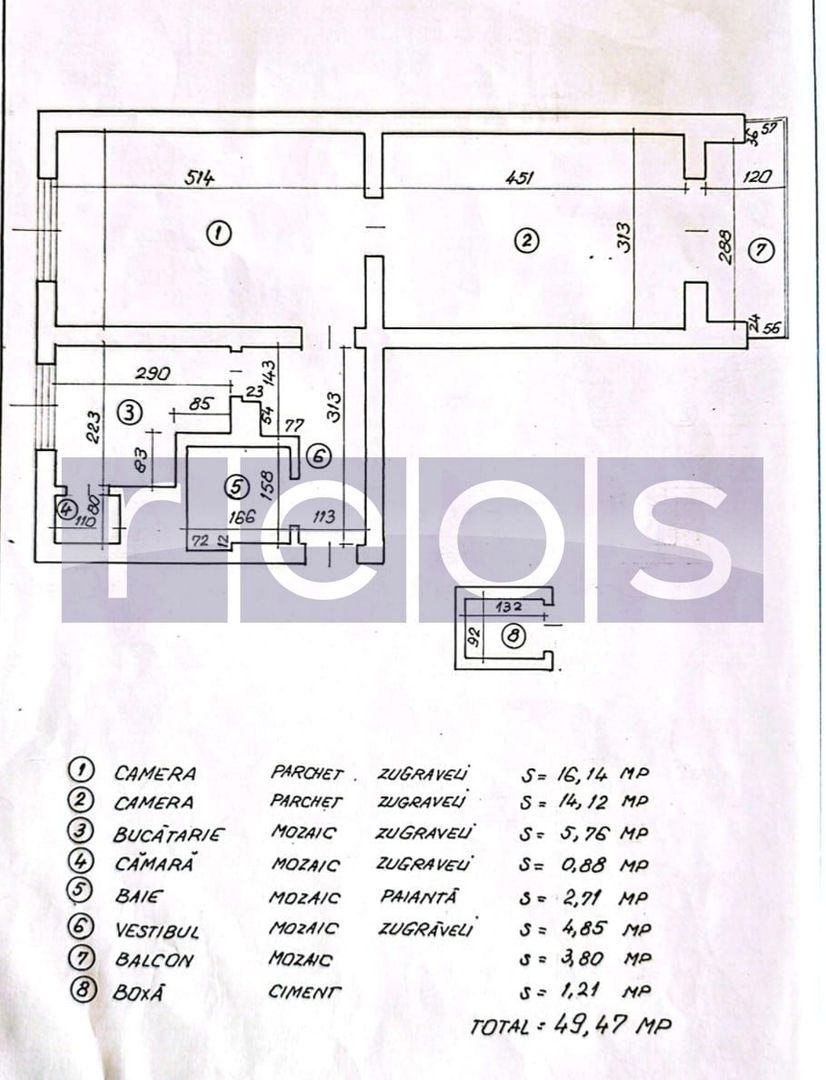 VANZARE 2 CAMERE | SEMIDECOMANDAT | BOXA | ZONA FLOREASCA - Poză 9