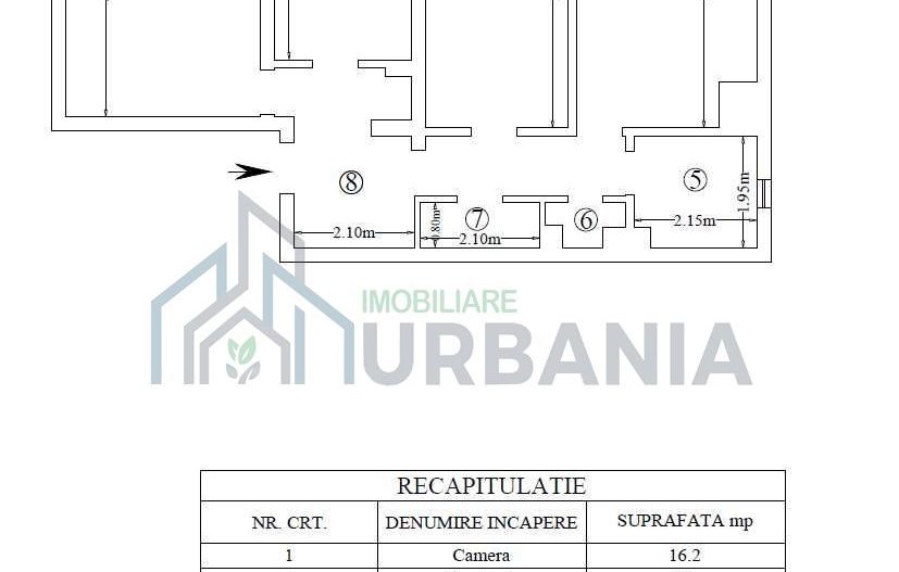 Apartament 3 camere, zona Frumoasa, Iași – vânzare - Poză 8