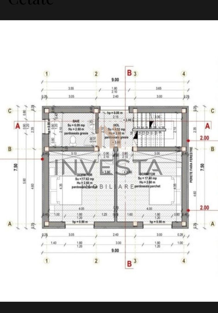 Casa individuala 4 camere zona Bazei Sportive Floresti - Schiță 4