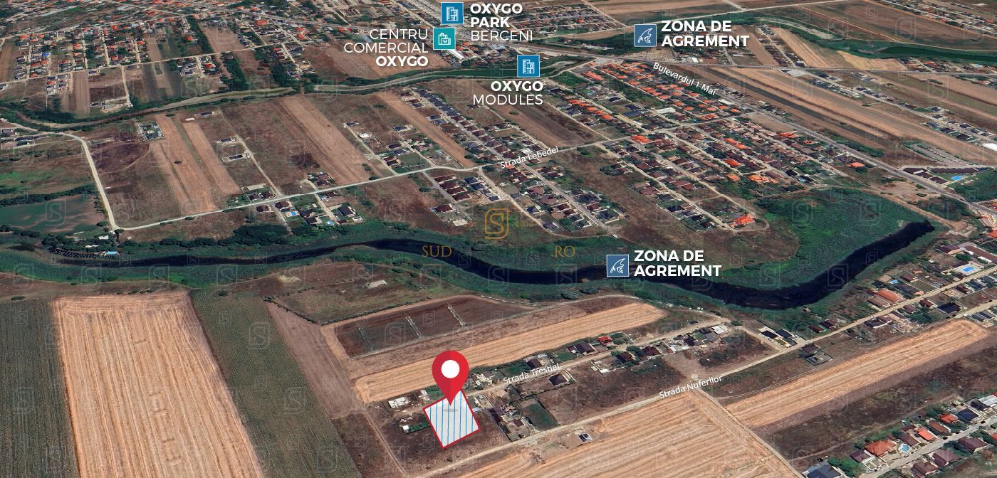 Lot de teren intravilan, 465mp, Str.Trestiei, Mamina, Comuna Vidra, IF - Poză 1