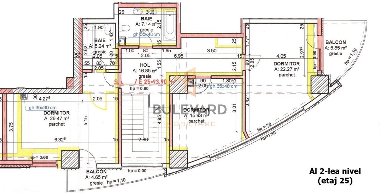 Penthouse 194 mp utili + 4 balcoane, view superb! - Poză 21