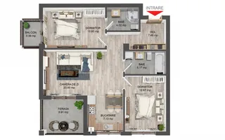 Apartament 3 camere cu terasă si gradina proprie Ultimul disponibil! - Poză 13
