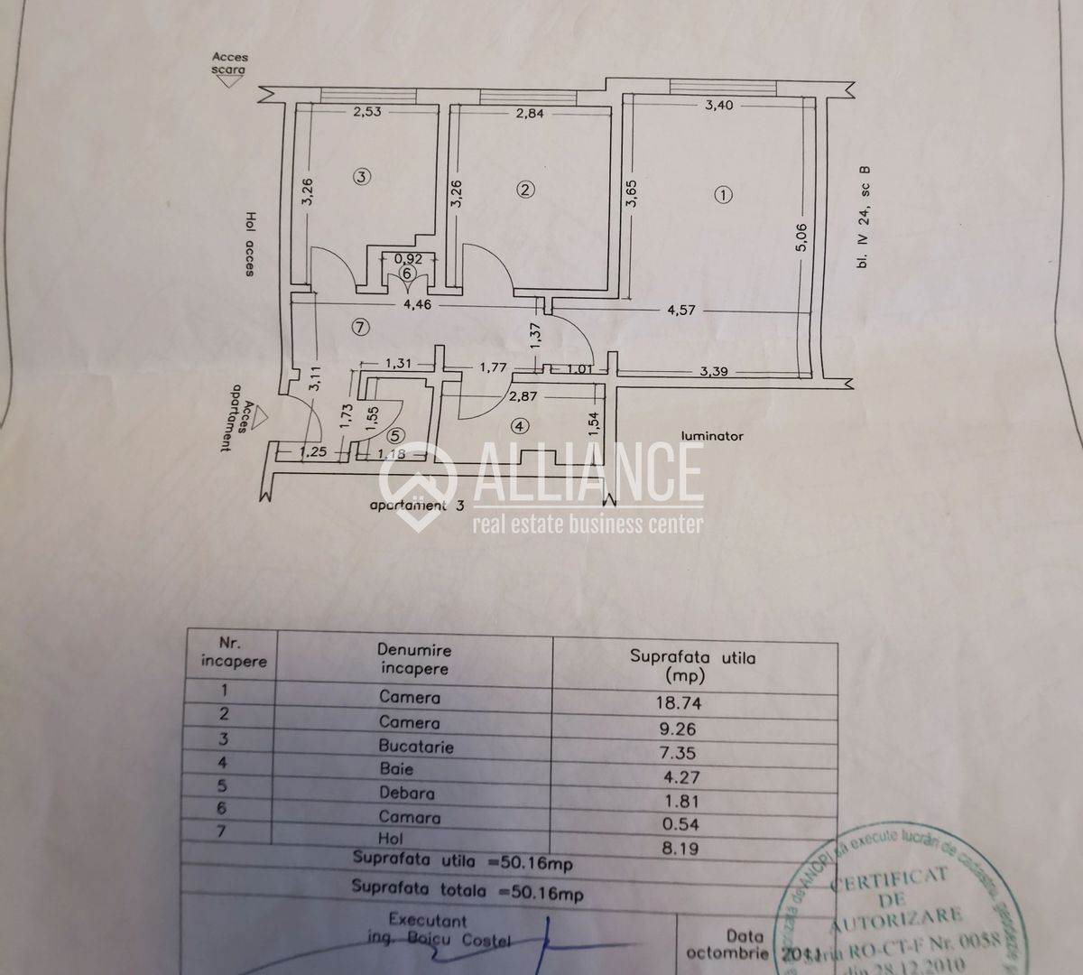 Inel 2 Eliberării apartament 2 camere decomandat - Poză 8