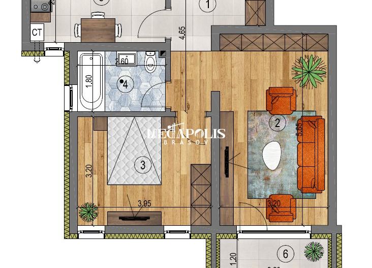 Apartament 2 Camere Decomandat Predare Decembrie - Poză 1