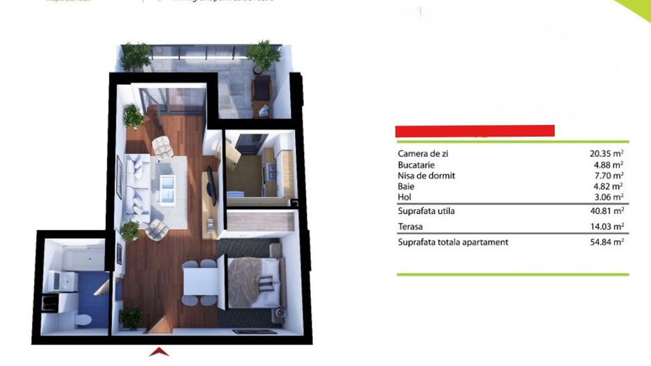 Apartament ideal pentru investiție - Sopor! - Schiță 11