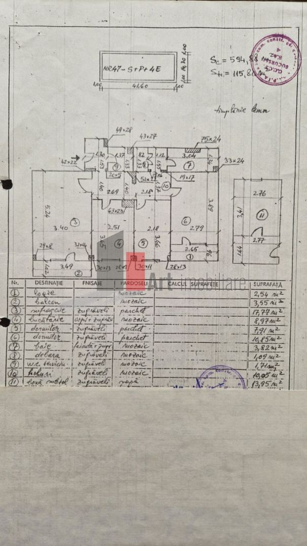 Apartament 3 camere cu boxa subsol de 14mp Domeni - Poză 19