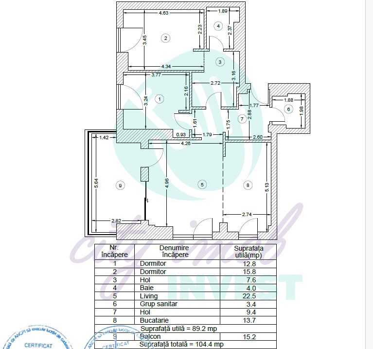 3 camere in Cotroceni-bloc 2024-view superb - Poză 2