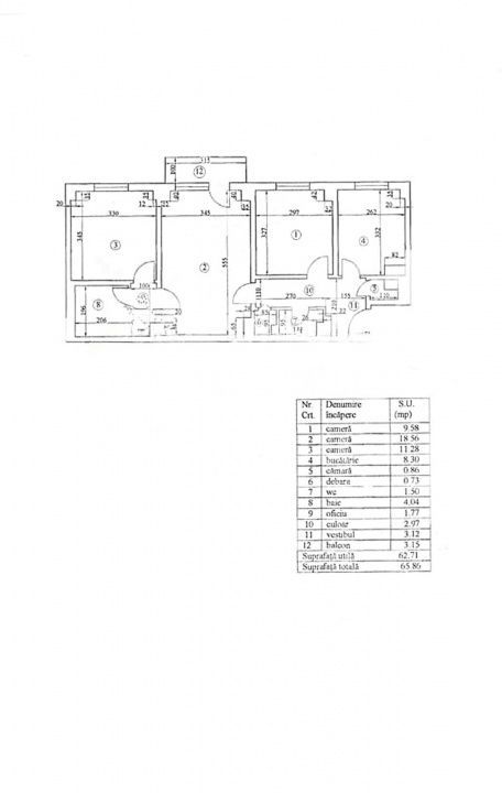 Apartament 3 camere Banu Manta - Clucerului | Imobil 1982 | Vedere spate - Poză 25