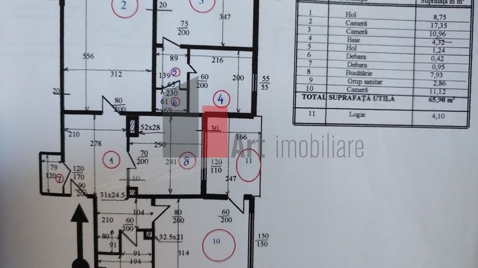 Apartament 3 camere Moinesti - Schiță 7