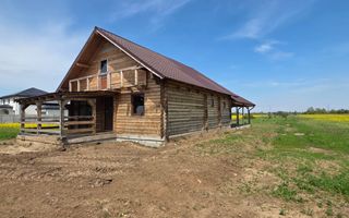 Cabana de vânzare din lemn masiv Mihăilești | 400 mp teren -Potențial investiție - Poză 1