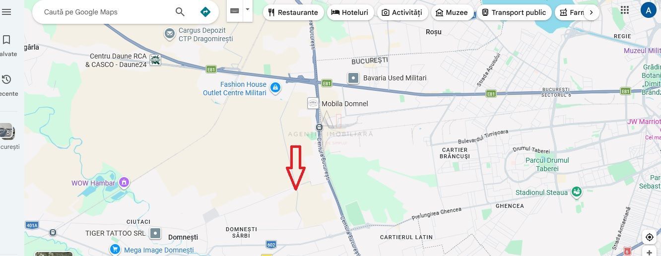 Teren intravilan Domnesti | 100 m de Centura | Ideal hala / logistic - Poză 2