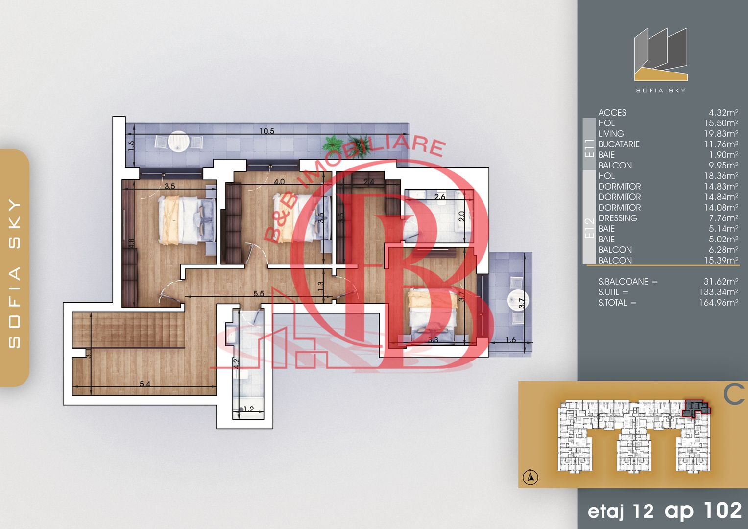 Finalizat-Mutare Rapida la 7min Metrou Duplex 4 camere cu 3 bai - Poză 2
