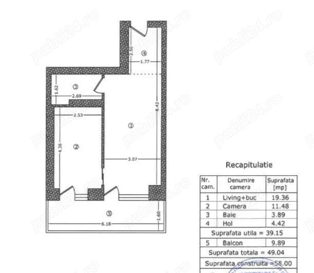 2 camere de inchiriat Marmura Residence metrou Jiului - Poză 6