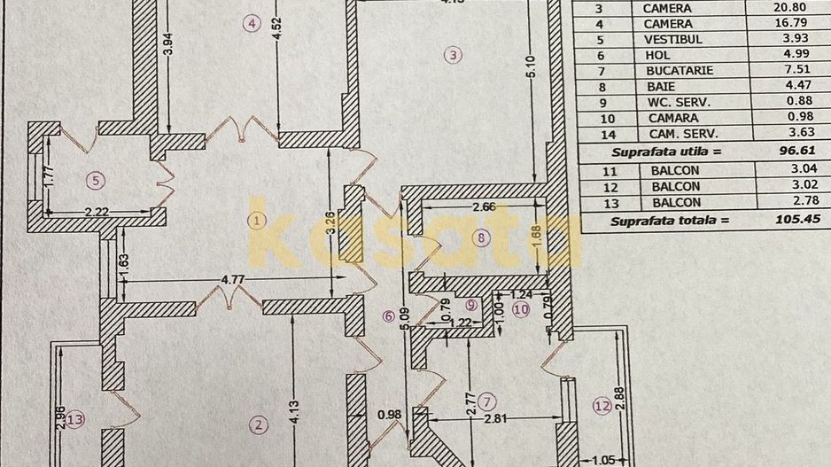 APARTAMENT IN VILA INTERBELICA | UNIRII | ETAJ 1 |READY TO MOVE - Schiță 23