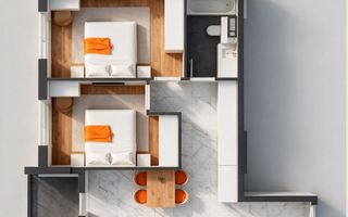 Vânzare, apartament, 2 camere, 53.7 mp, str. Ialoveni, Telecentu - Poză 4