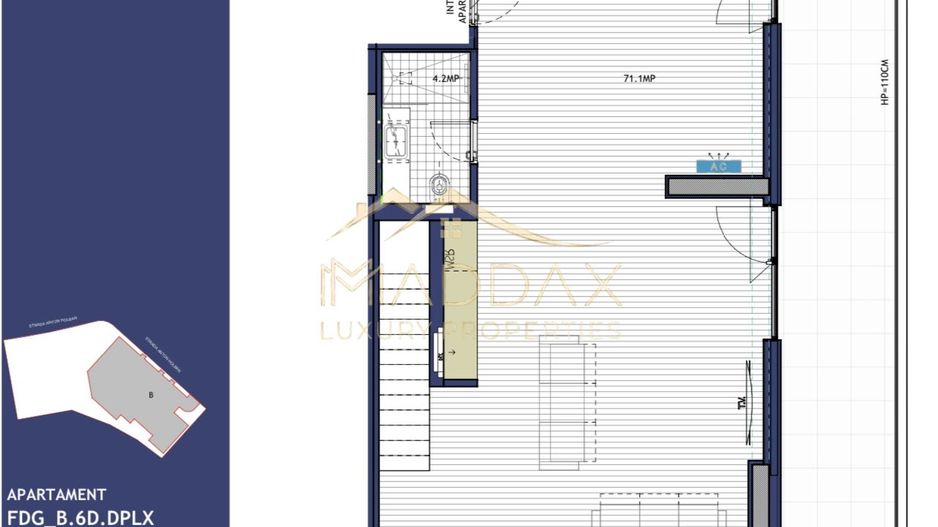 4 rooms Duplex **212 SQM*** + 110 SQM Terrace // Amazing Lake View // Floreasca - Schiță 14