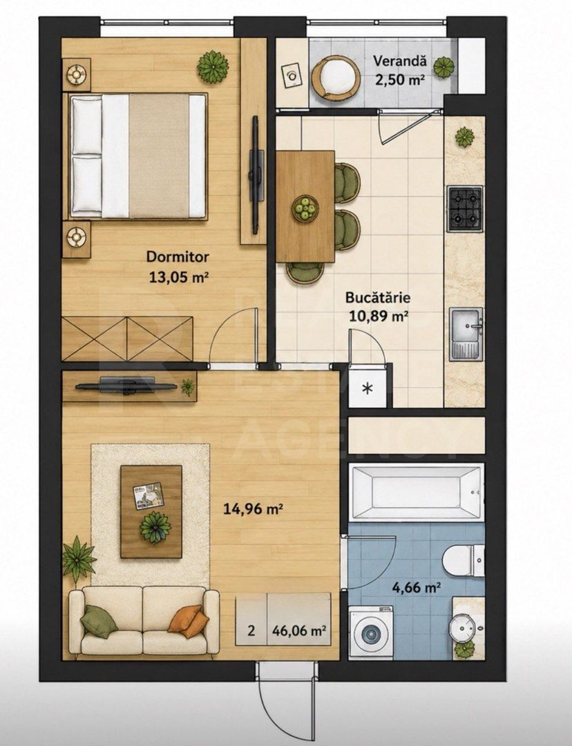 Vânzare, apartament, 1 cameră, strada Calea Moșilor, Râșcani - Poză 5