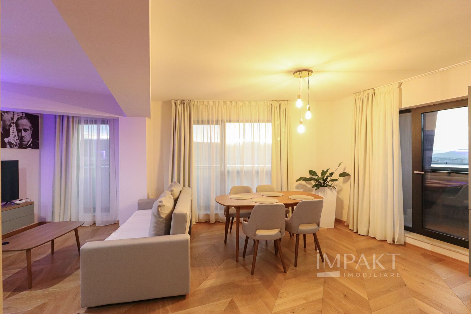 Apartament cu 2 camere ultrafinisat, cu un view deosebit, situat in ansamblul Wings! - Poză 8