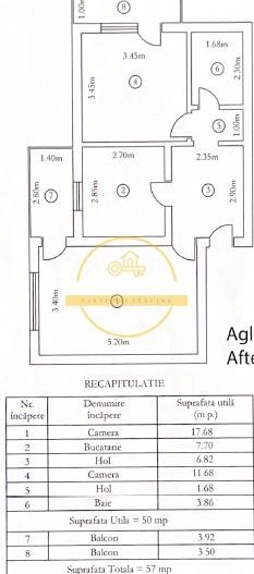 Etaj 3/Apartament 2 Cemere-Decomandat- 58MP +Boxa !  📍Nicolina - Clopotari - Poză 9