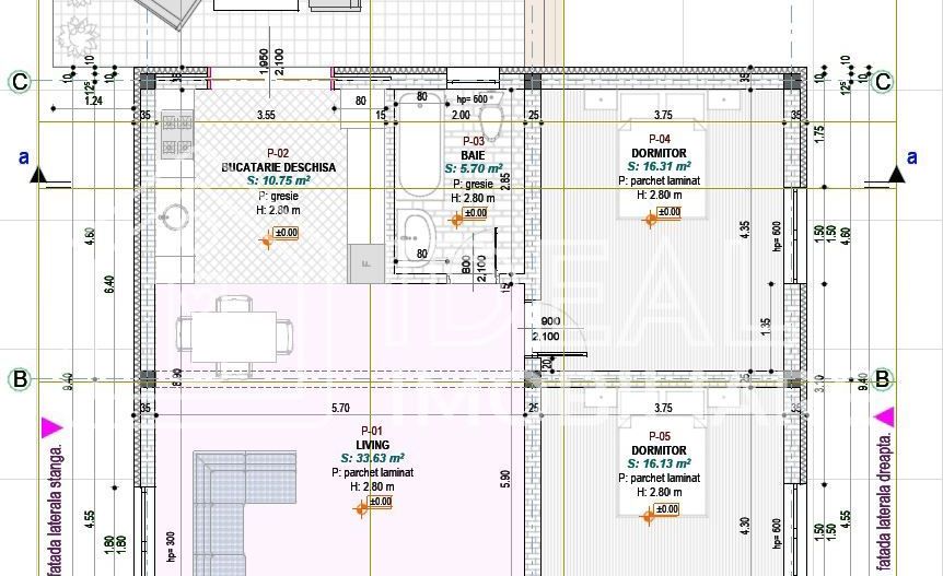 Casa Individuala pe  un singur nivel cu teren de 300 mp, in Cristian - Schiță 11