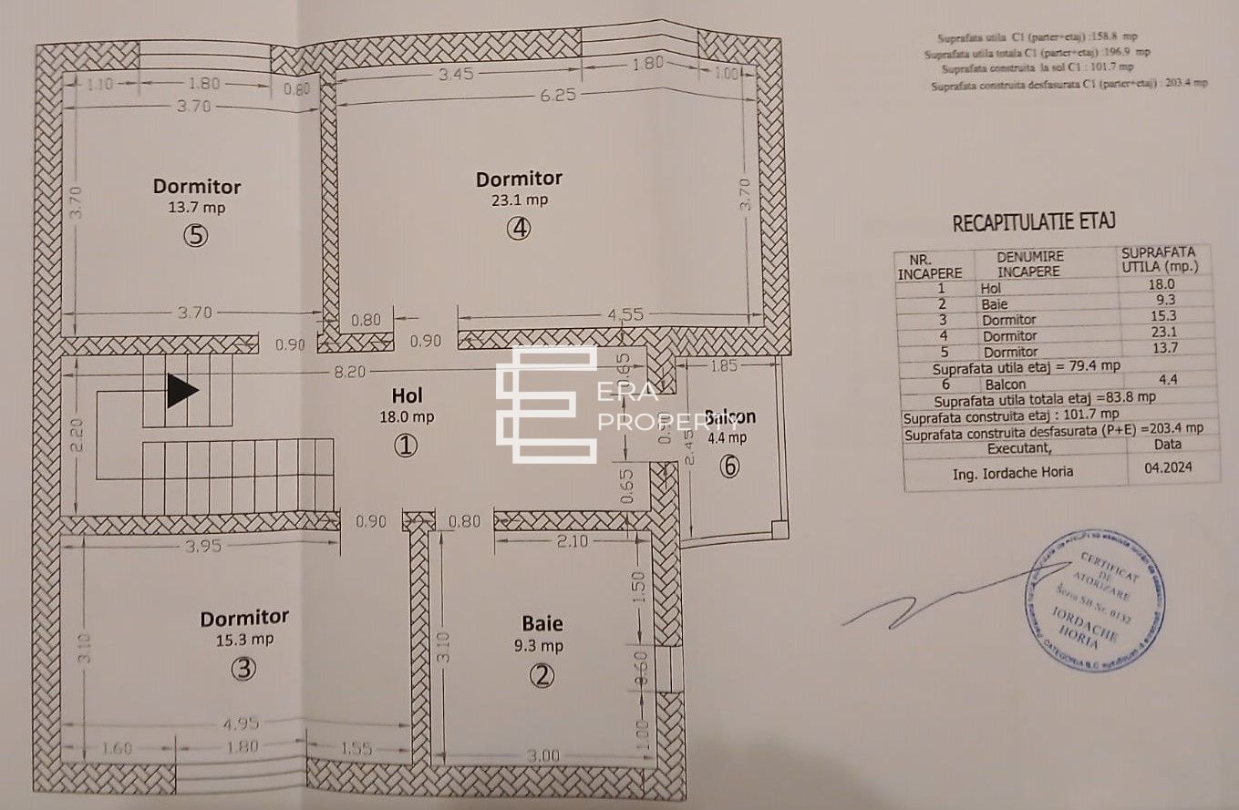 Casa individuala 5 camere-  160 mp- teren 300mp-pivnita Sibiu - Schiță 14