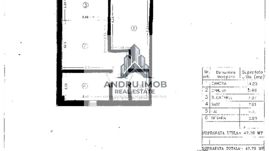 Apartament 2 camere, curte proprie 37mp Zona 23 August, Auchan Titan - Poză 9