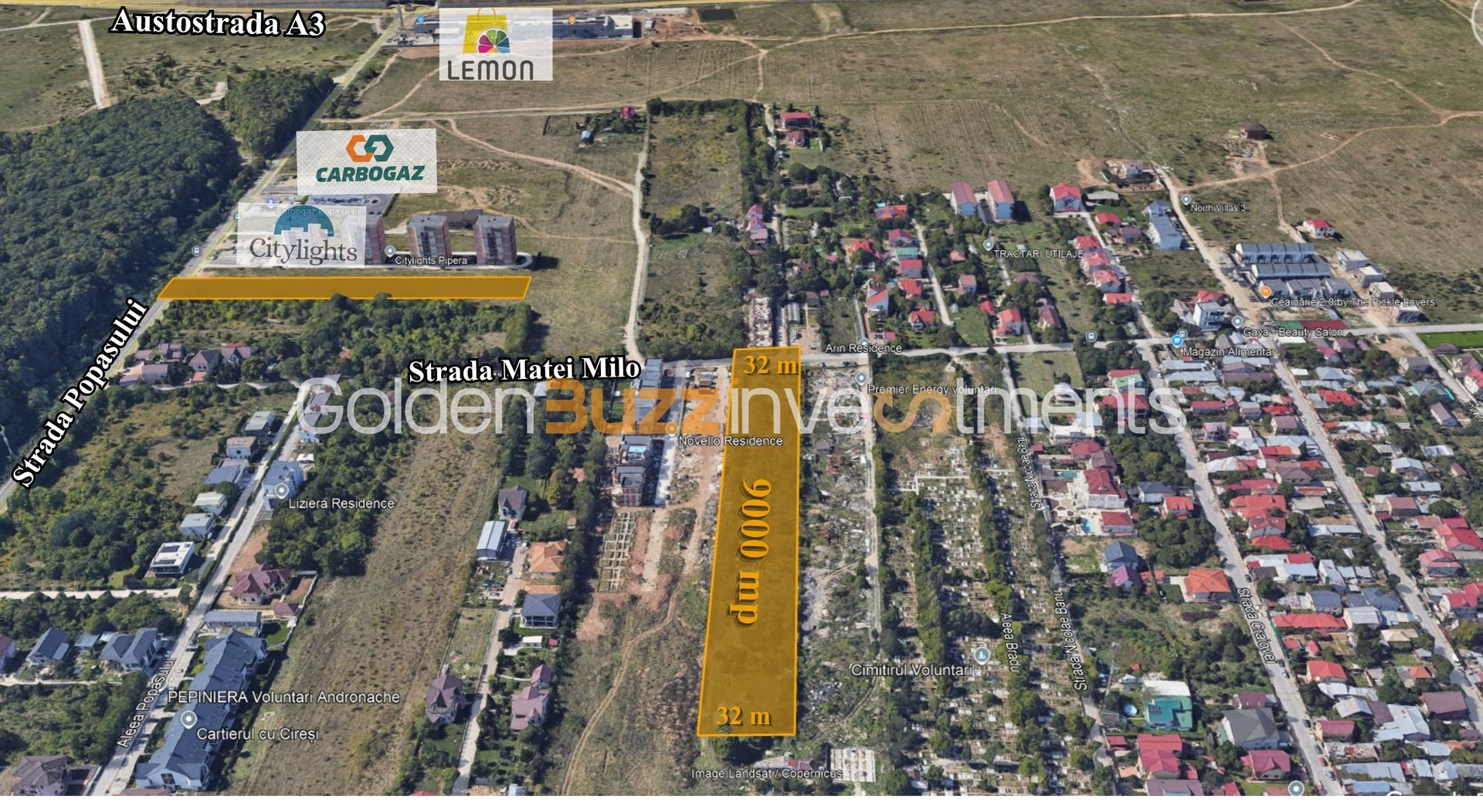 Teren 9.000 mp – Str. Matei Milo, Voluntari | Dezvoltare sau asociere - Poză 1