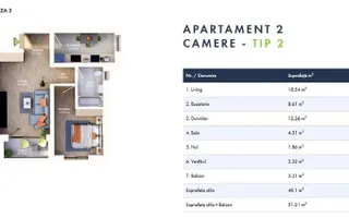2 camere | bloc nou in oras | etaj 1 | zona excelenta | - Poză 11