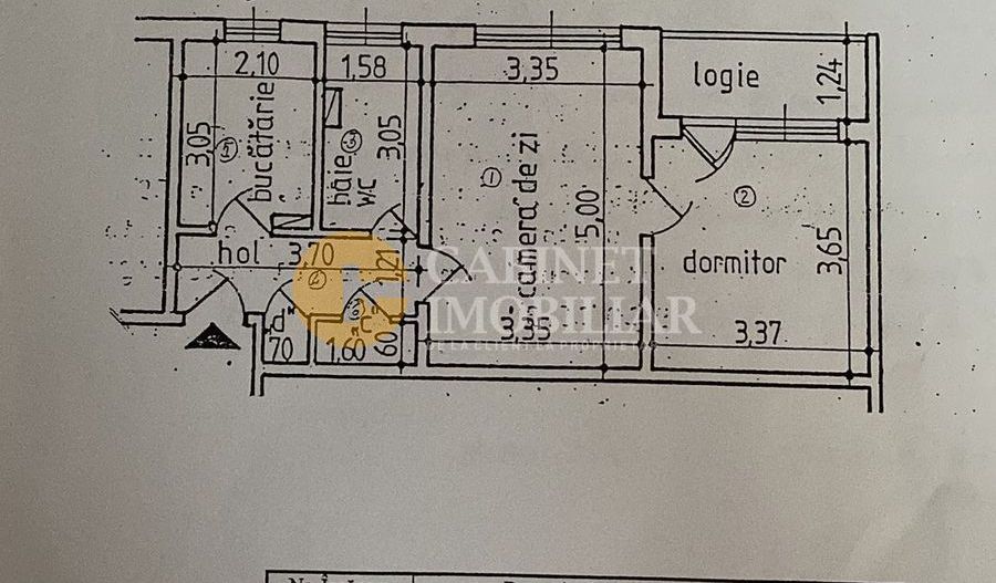 2 Camere Bulevard - Etaj 3 - Bloc Fara Risc - Cantemir - Poză 1
