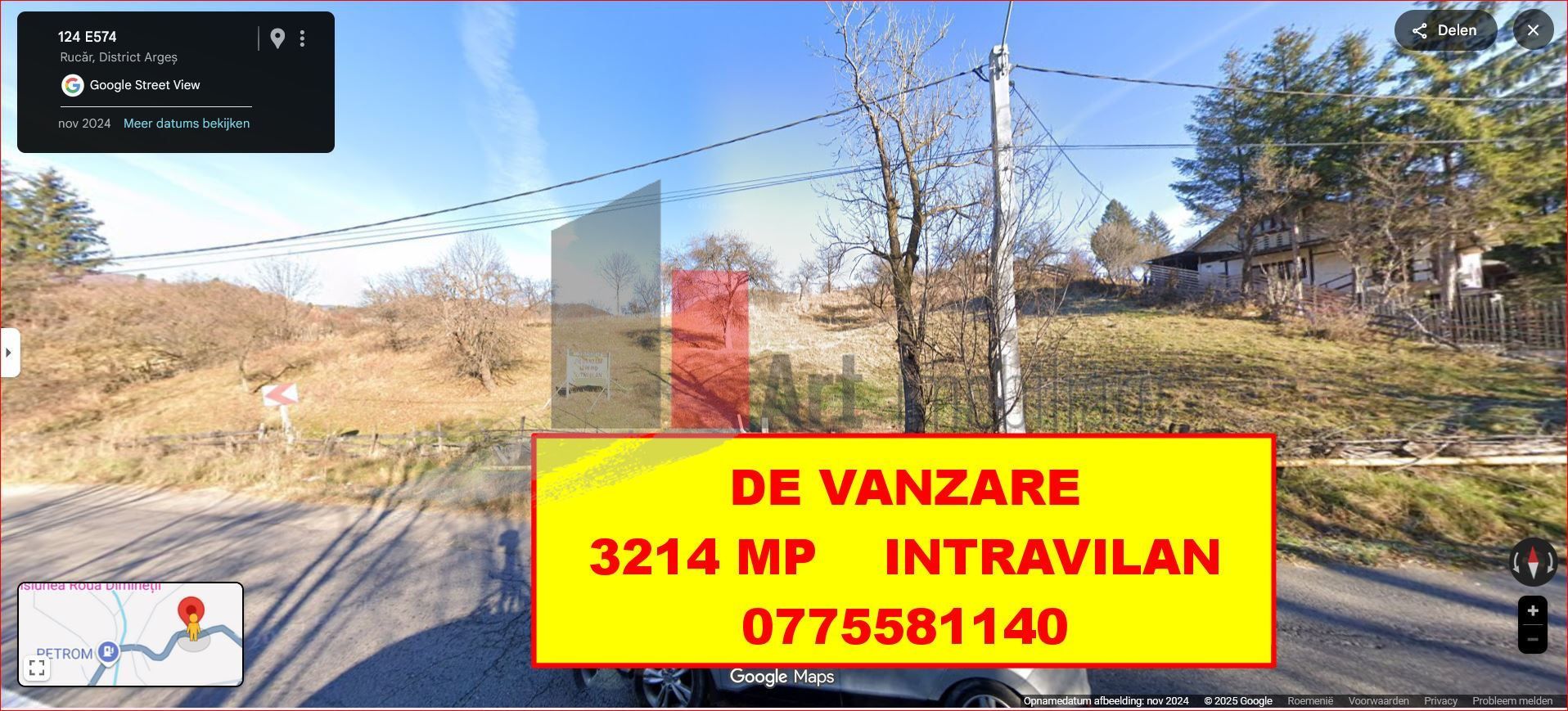 Teren intravilan 3214 mp  în Rucăr cu deschidere 56 m în DN73 - Poză 11