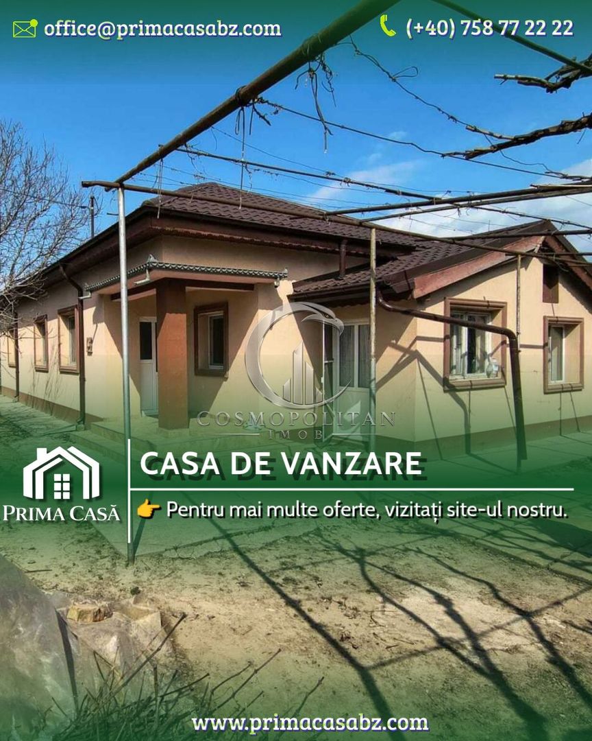 Casa in zona Tansilvaniei BZ teren 1270mp SC=130mp libera - Poză 1