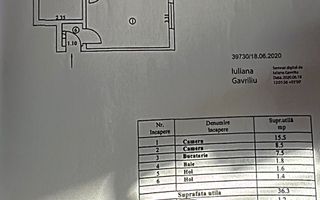 44.900 euro NEGOCIABIL, apartament, 2 camere, etaj  Micro 40 - Poză 1