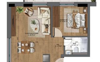 APARTAMENT 2 CAMERE | UNIRII | PROIECT NOU - Poză 14