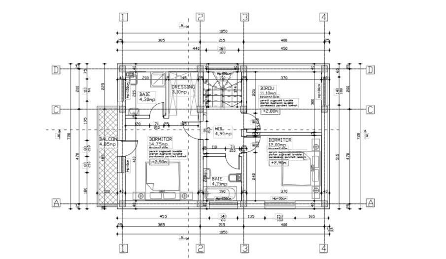 Casă single P+1+M de vânzare în Otopeni - Schiță 14