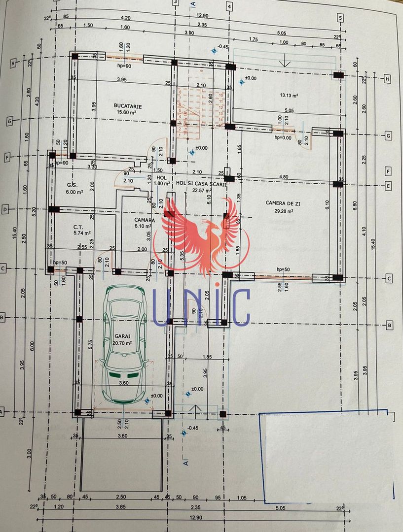 Vila Ultramoderna mobilata si utilata, Damila - Schiță 9