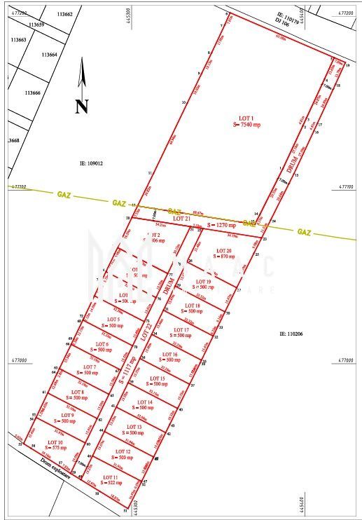 Teren extravilan 500 mp | Daia, Sibiu | acces din drum județean - Poză 2